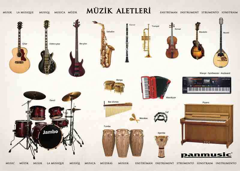 Çeşitli Müzik Enstrümanları