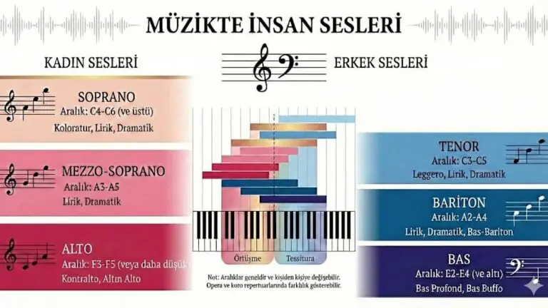 İnsan Sesleri Müzikte Kaça Ayrılır?