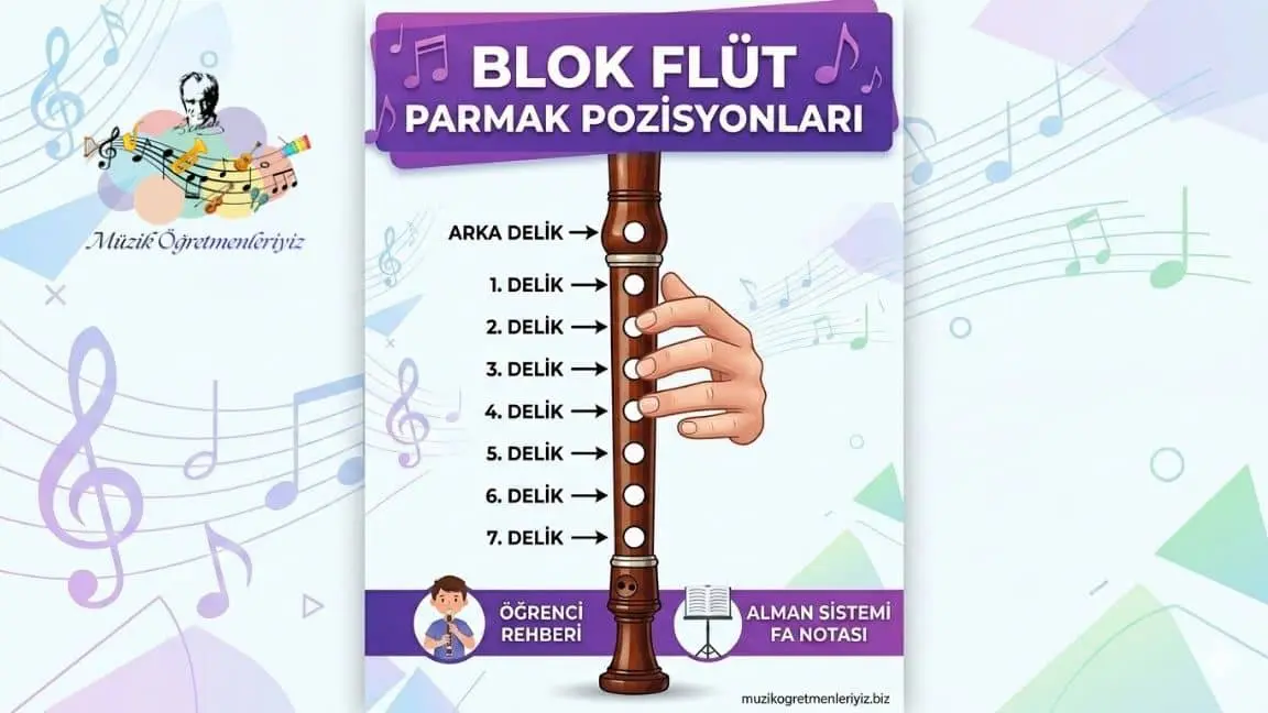 Blokflüt Nota Parmak Pozisyonları