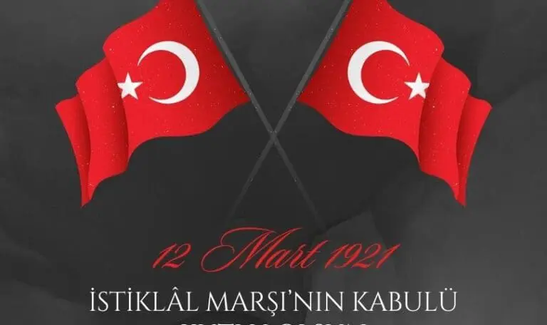 Siyah Kırmızı Şık Modern İstiklal Marşı’nın Kabulü Instagram Gönderisi