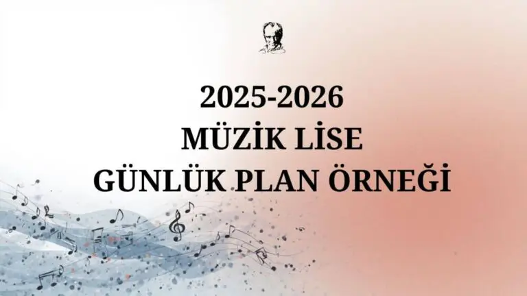 Lise Müzik Günlük Planları