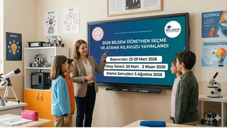 BİLSEM öğretmen atama 2026