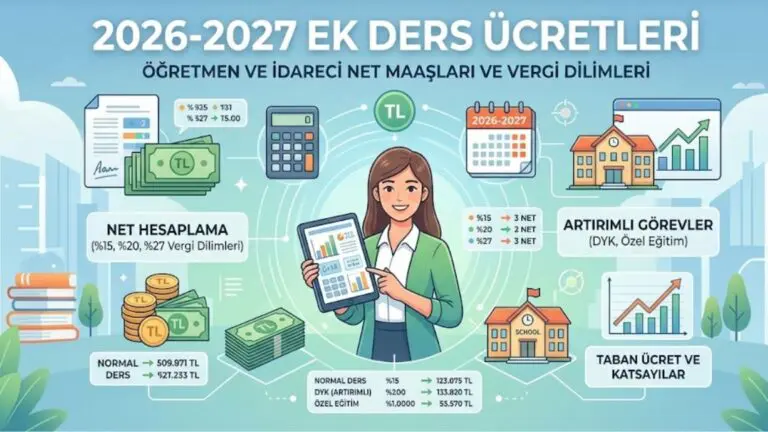 2026-2027 ek ders ücretleri