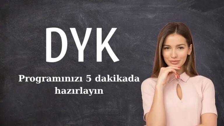 DYK evrakları hazırlama