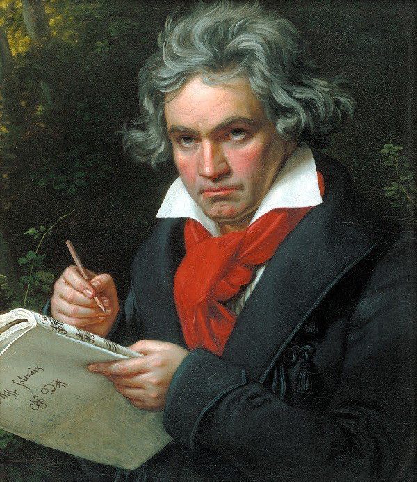 Stieler, Joseph Karl: Beethoven mit der Missa solemnis Ölgemälde, 1819